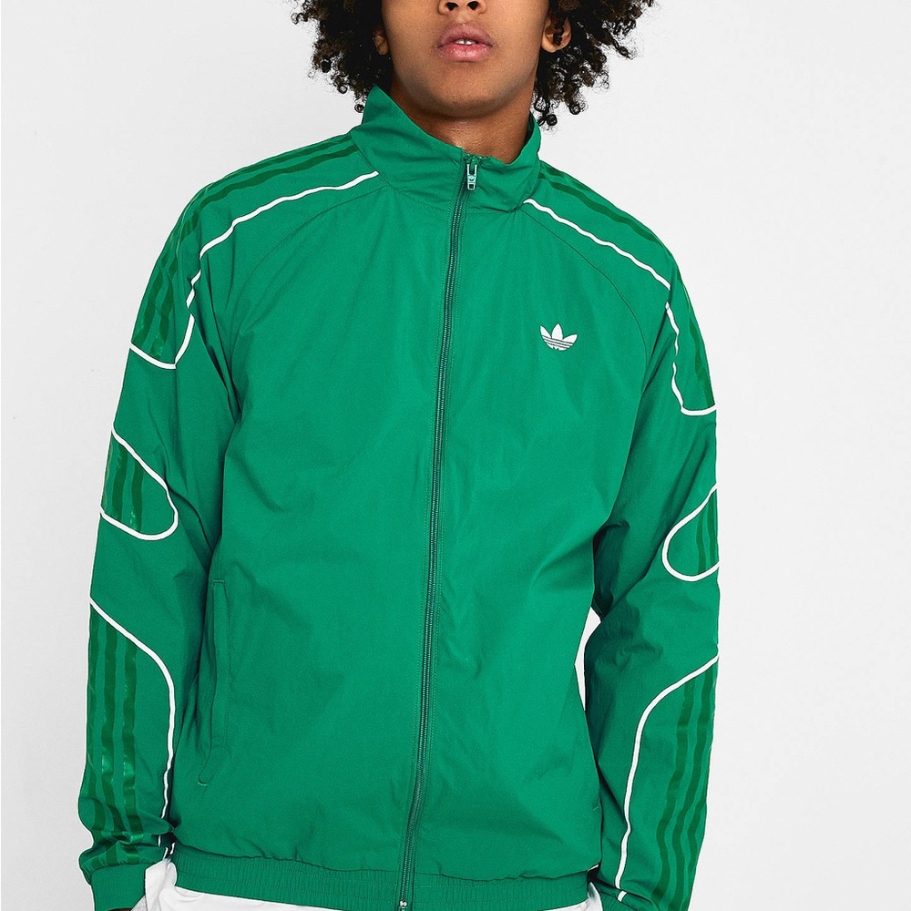 Adidas Flamestrike Green Track Top - Large